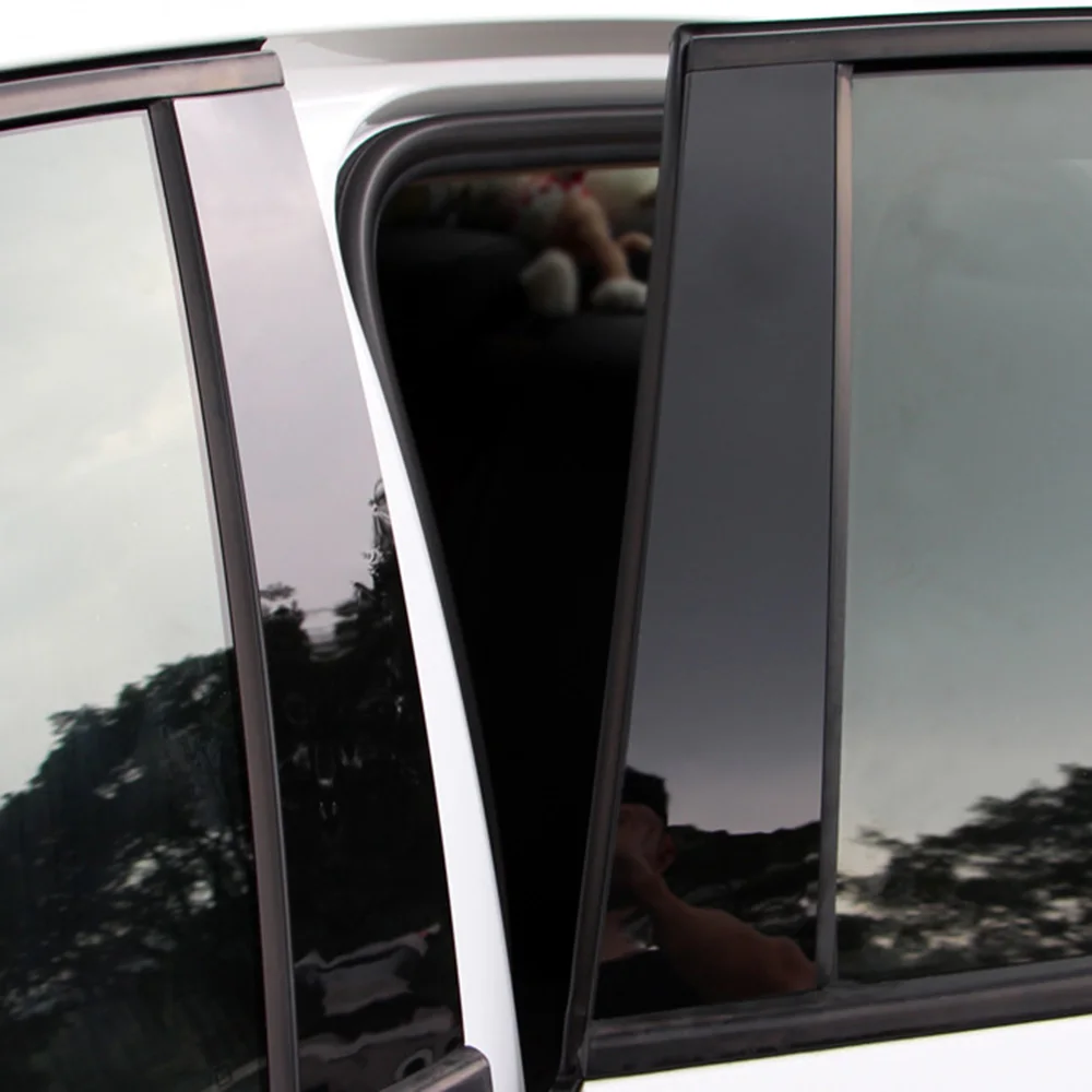 

For BMW 3 Series E90 2005-2012 B-pillars Sticker 6PCS ABS Window B-Pillars Sticker Protable Duable High Quality