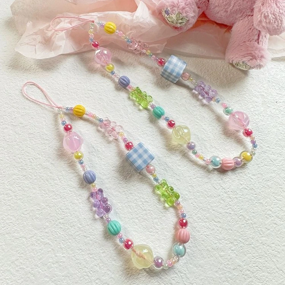 Y2K оригинальный милый брелок для телефона с изображением Макарон Желейный