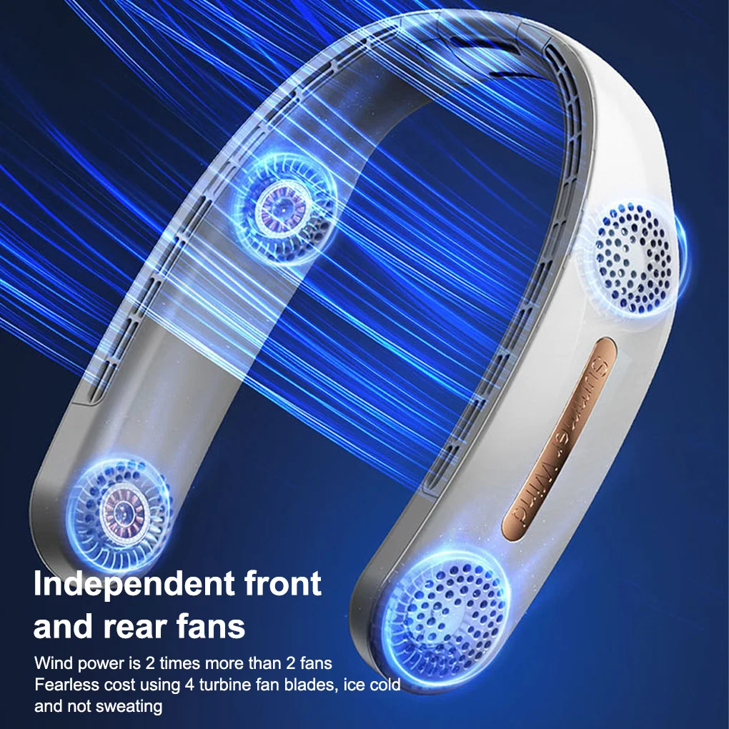 

Новый портативный подвесной беслопастный вентилятор для шеи, бесшумные спортивные вентиляторы с USB-зарядкой, уличный вентилятор с воздушны...