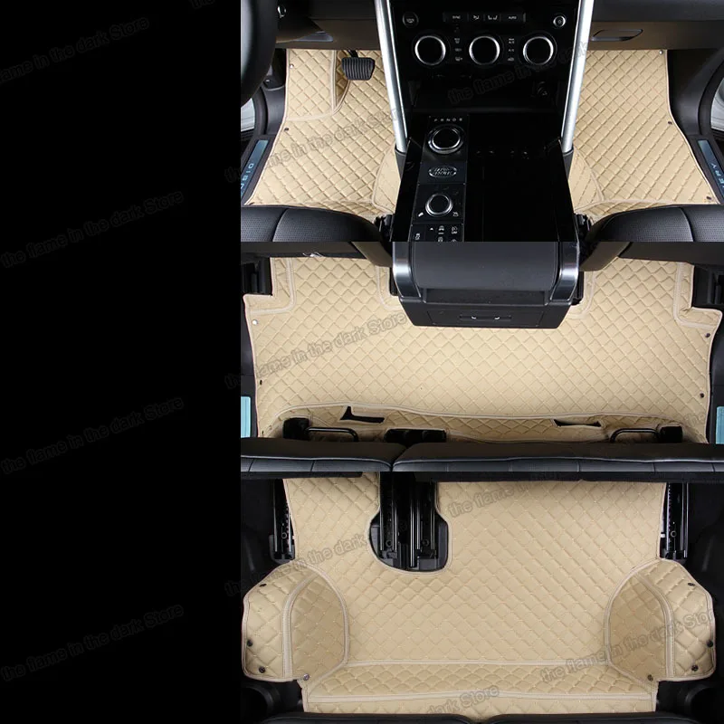 

Кожаный Автомобильный напольный коврик Lsrtw2017 для Land Rover Discovery 5 2017 2018 2019 2020 2021, 7 сидений, аксессуары для интерьера, ковер L462