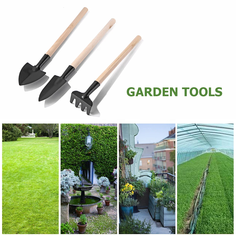 

3pcs Flowers Potted Plants Mini Garden Tool Gardening Hand Tools Set Plant Flower Bonsai Mini Transplant Digging Suits