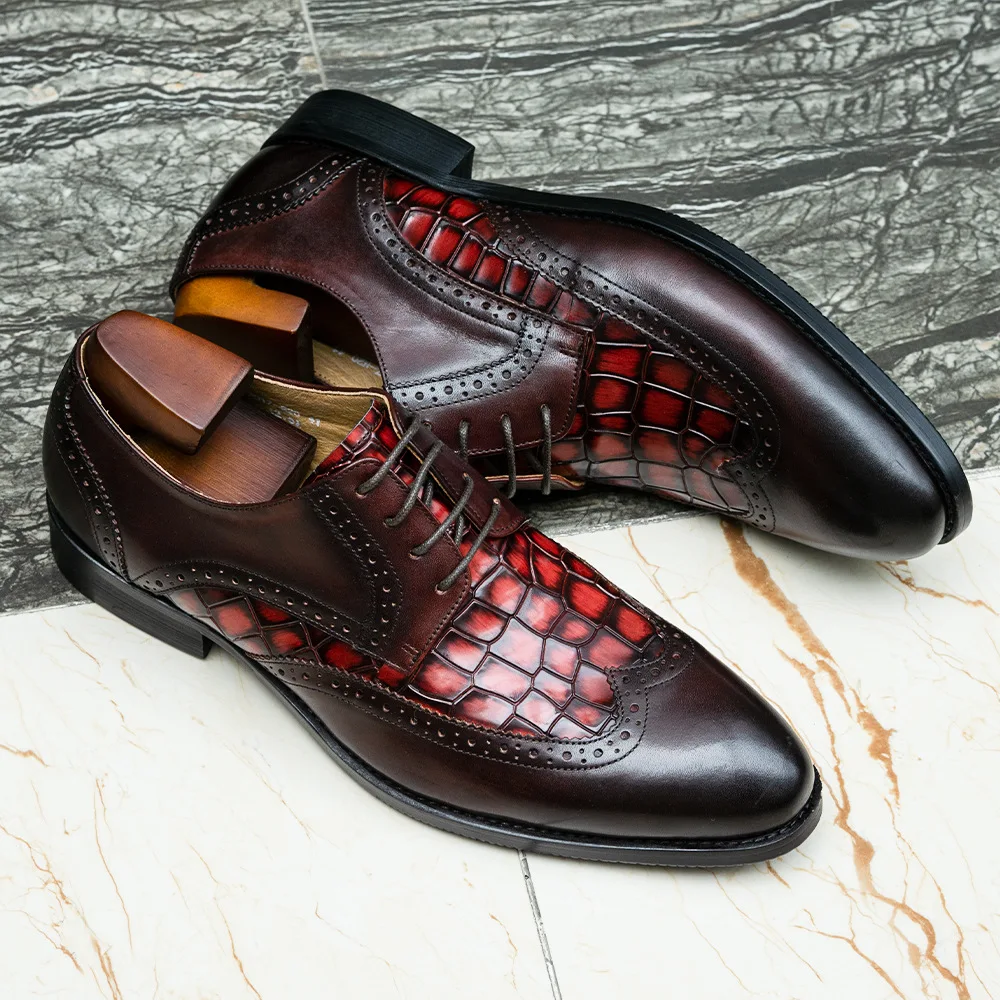 

2022 Men Oxford Dress Shoes Formal Business Lace-up Full Grain Leather Minimalist Shoes for Men Designer Luxury brand Flats
