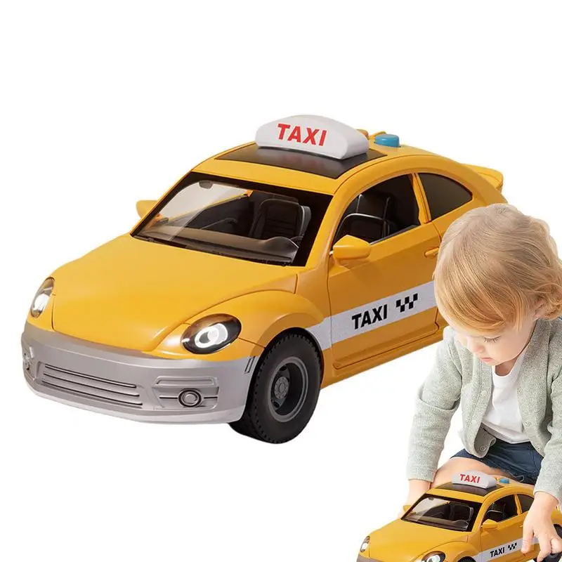 

Taxi Toy Nyc City Taxi Toy With Sound And Light Small Toy Cars In Yellow For Kids Boy Collector's Item Indoor Home Gifts