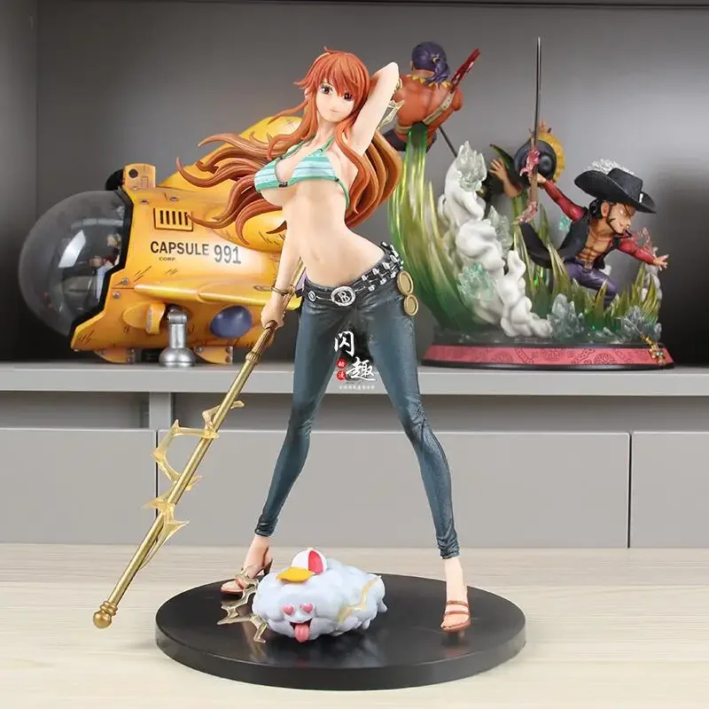 

37cm One Piece Anime Figure Nami Figurine Pvc Gk Statue Figurine Model Doll Ornament Collection Room Decora Desk Gift Toys