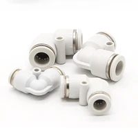 pv pneumatic quick connector trachea hose quick connector plastic white connector air compressor accessories 4 6 8 10 12 14 16mm