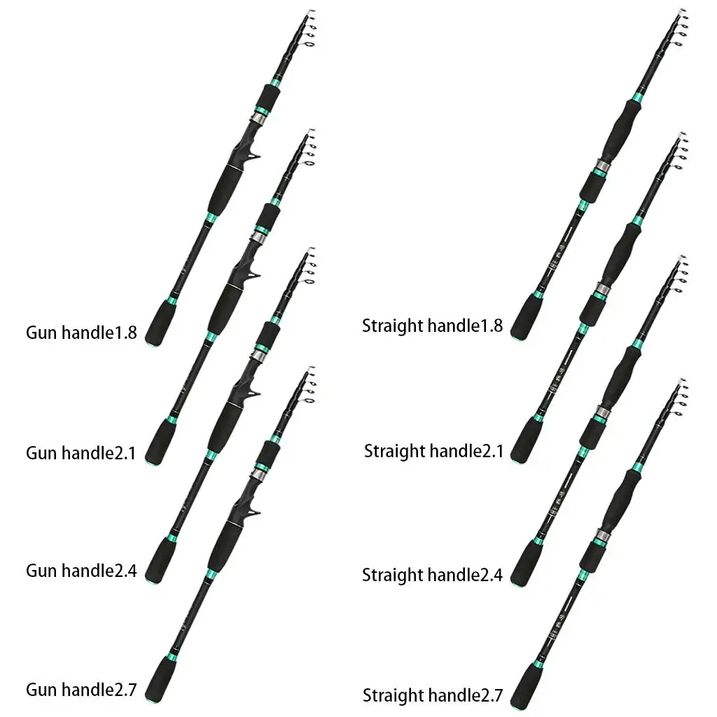 

Collapsible Fishing Rod Freshwater Saltwater Telescopic Travel Pole Tools