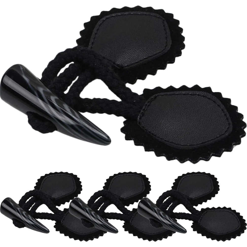 

4 Pairs Sweater Sewing Toggle Buttons Clothes Toggle Buttons for Clothes DIY