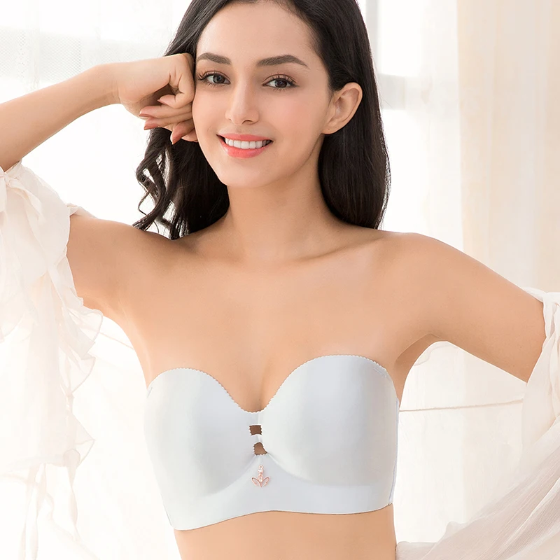Женские Бесшовные бюстгальтеры без бретелек с эффектом пуш-ап женский