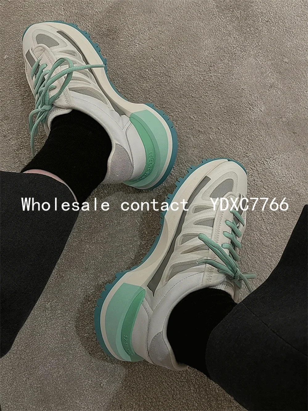 New muffin thick soled dad shoes leisure sports running shoes in spring and autumn small white shoes for men and women sneakers