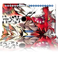 Digimon Playmat Growmon Board Game DTCG CCG Trading Card Game Mat Anime Mouse Pad Custom Desk Mat Gaming Accessories Zones & Bag