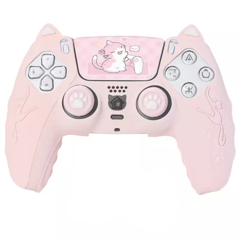 Силиконовый чехол Caysolle Cute Cat Paw для Sony Playstation Dualsense 5