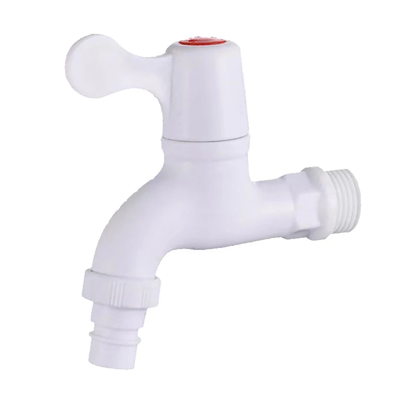 

PVC Plastic Tap PP Mini Faucet Male Thread Clear Small Bibcock Easy Install Kitchen Washing Machine Garden Home Household Tools