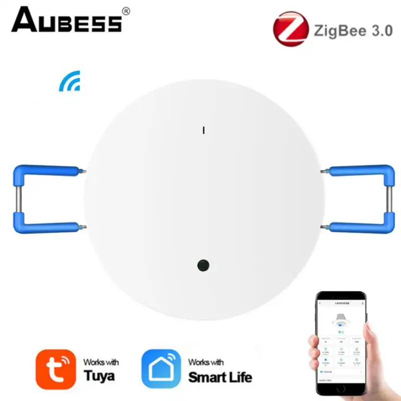 

Датчик движения человеческого тела Aubess Zigbee, потолочный смарт-датчик движения для умного дома, управление через приложение