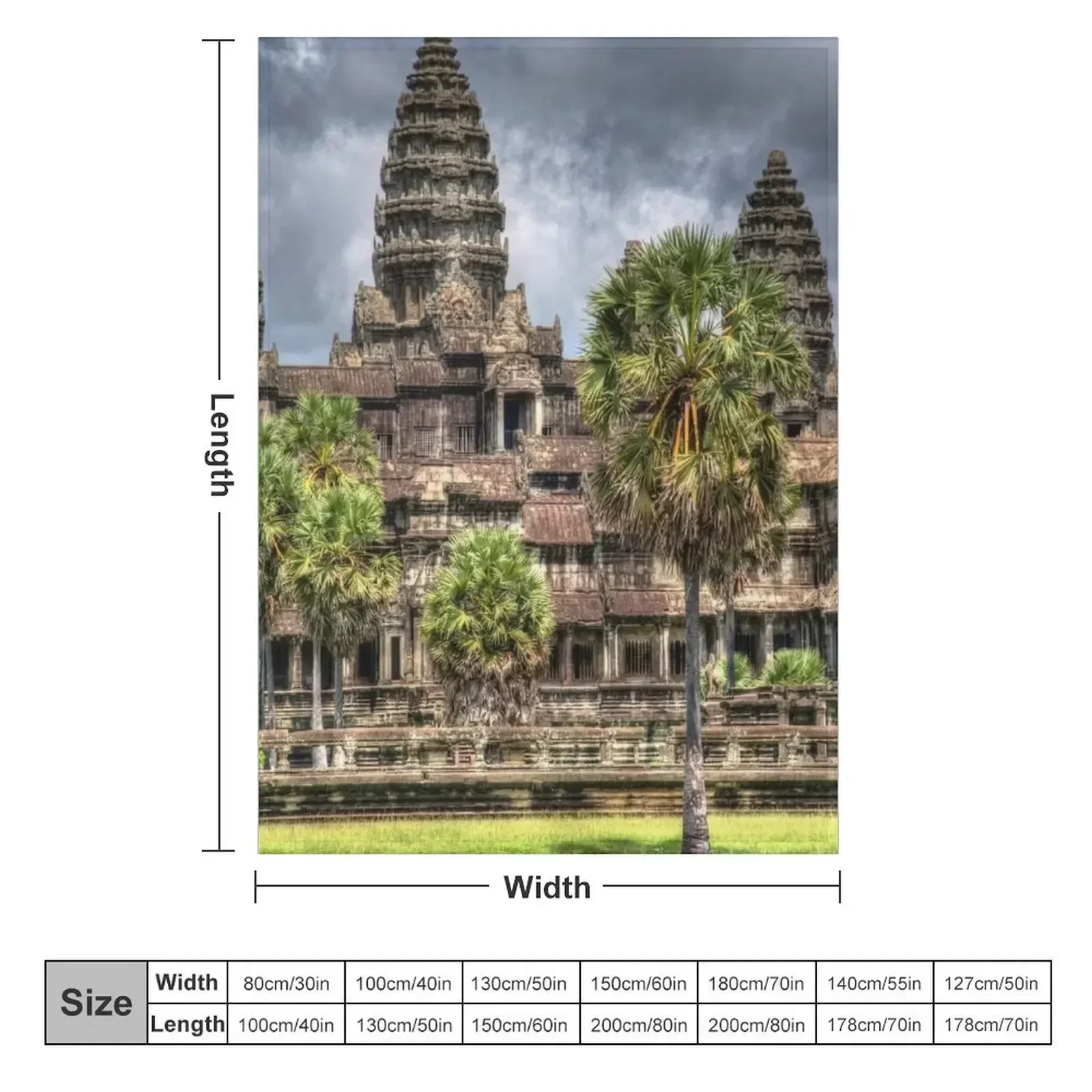 Одеяло Angkor Wat Temple Cambodia покрывала на кровать плюшевые одеяла