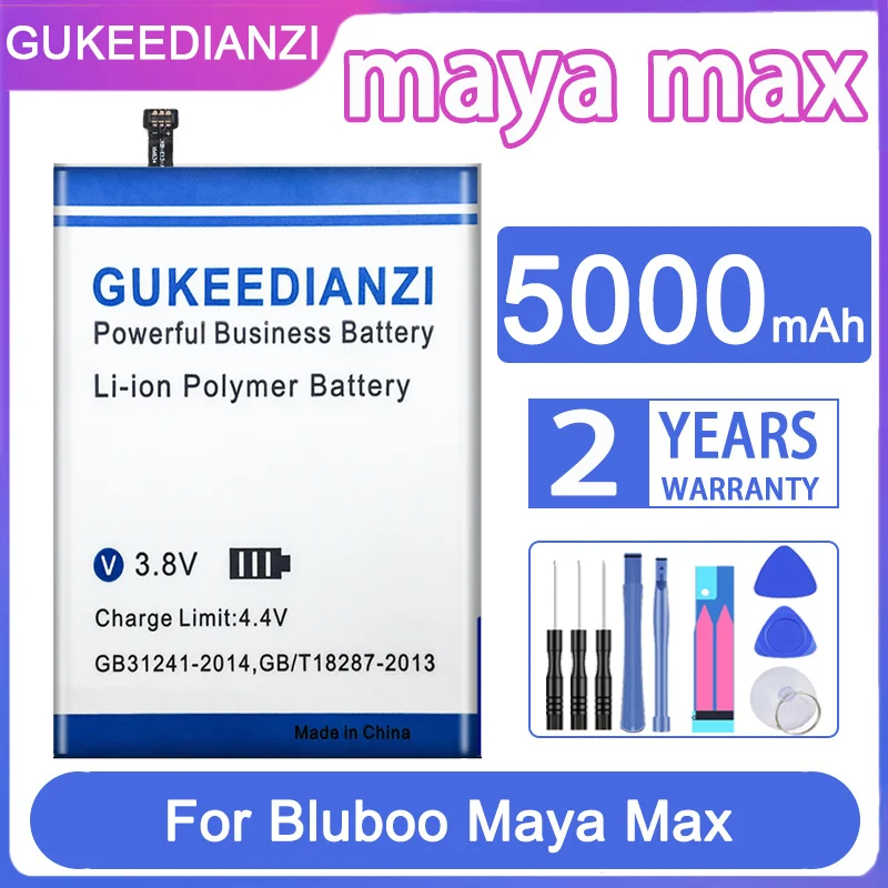 

GUKEEDIANZI Replacement Battery 5000mAh For Bluboo Maya Max Mobile Phone Batteries