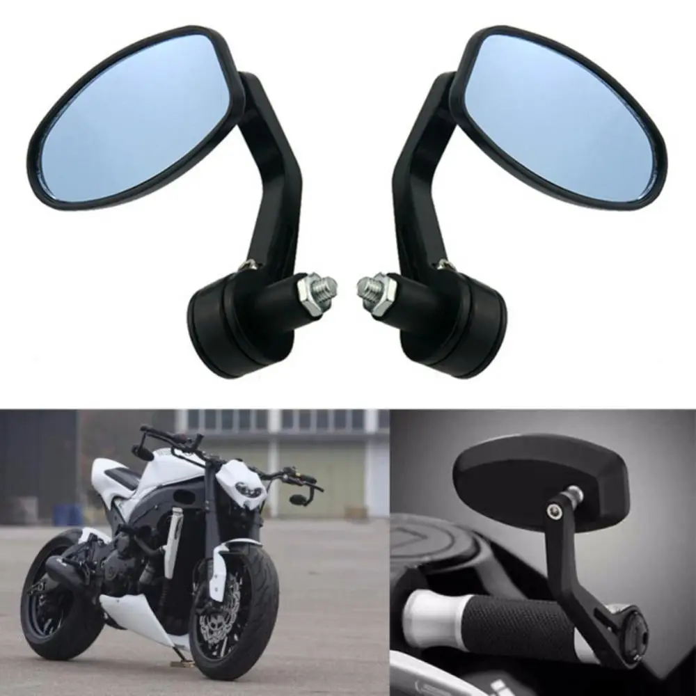 

1pair Universal Motorcycle Handle Bar Rearview Mirrors 7/8" Fit For Ducati Triumph Daytona 676 Cafe Racer Victory Aprilia BMW