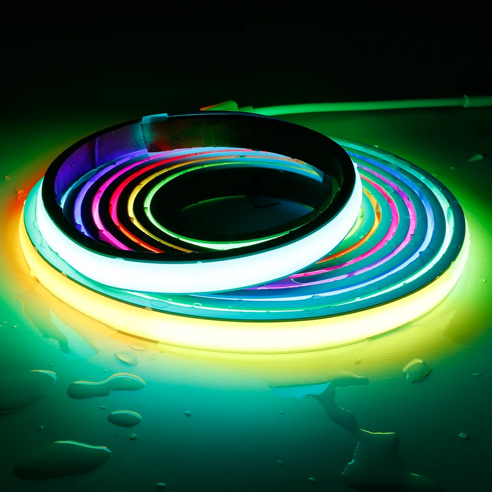 

1M 3M 5M 10M WS2811 Dream color Neon COB Strip 720Leds/m Smart RGBIC Адресные гибкие светодиодные лампы IP67 Водонепроницаемые 12V 24