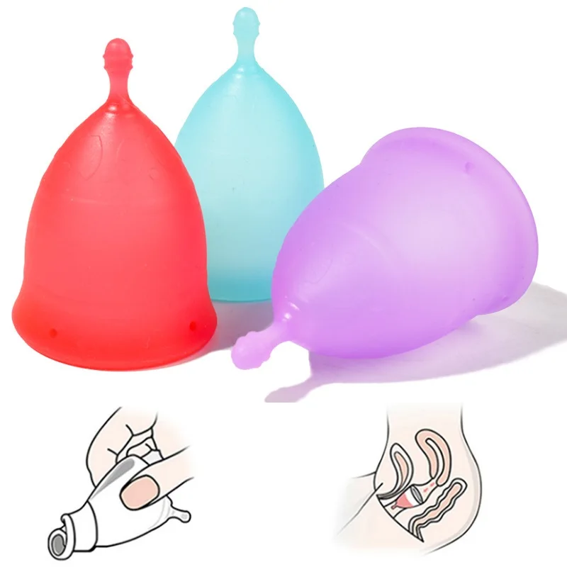

1PCS Reusable Sport Menstrual Cup Medical Grade Silicone Feminine Hygiene Menstrual Cup Lady Cup Copa Menstrual