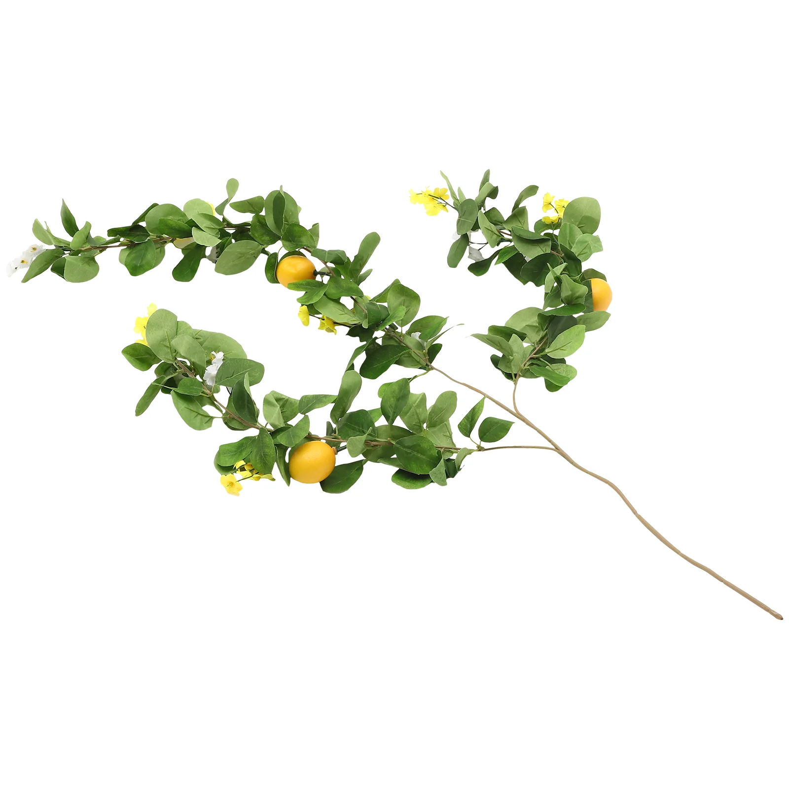 

Faux Wall Hanging Lemon Table Greenery Garland Lemon Wreath Artificial Mantle Garland Plastic Lifelike Lemon Branch