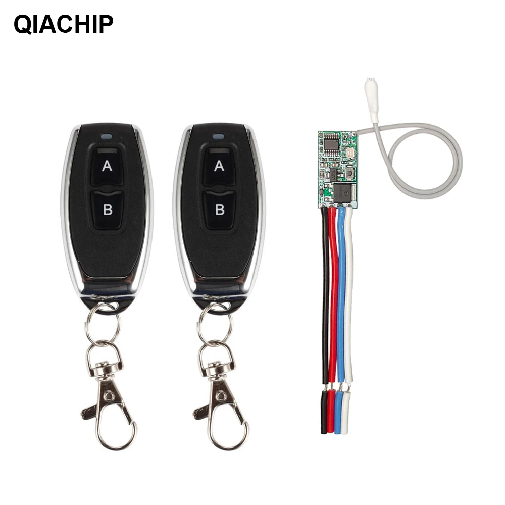 

433mhz DC 3.6V 6V 12V 24V 1CH RF Relay Wireless Remote Control Switch LED Lamp Controller Micro Receiver Transmitter