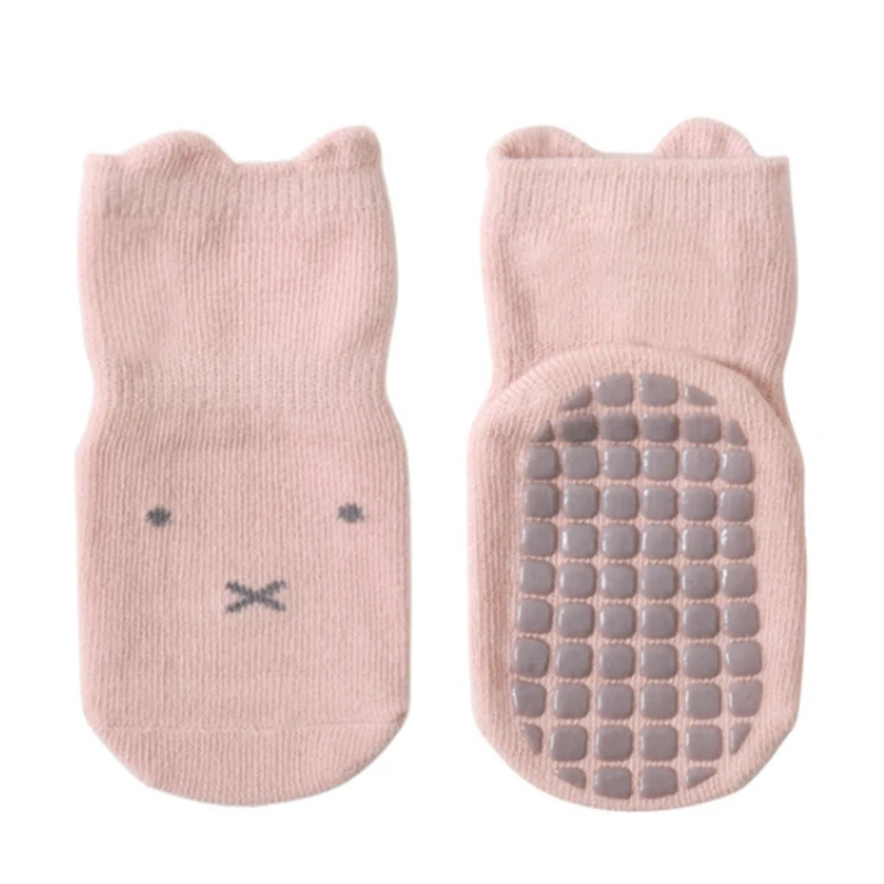 

Newborn Baby Winter Warm Anti-Slip Floor Ankle Socks Cute Cartoon Animal Print Toddler Walker Non Skid Cotton Foot Cover