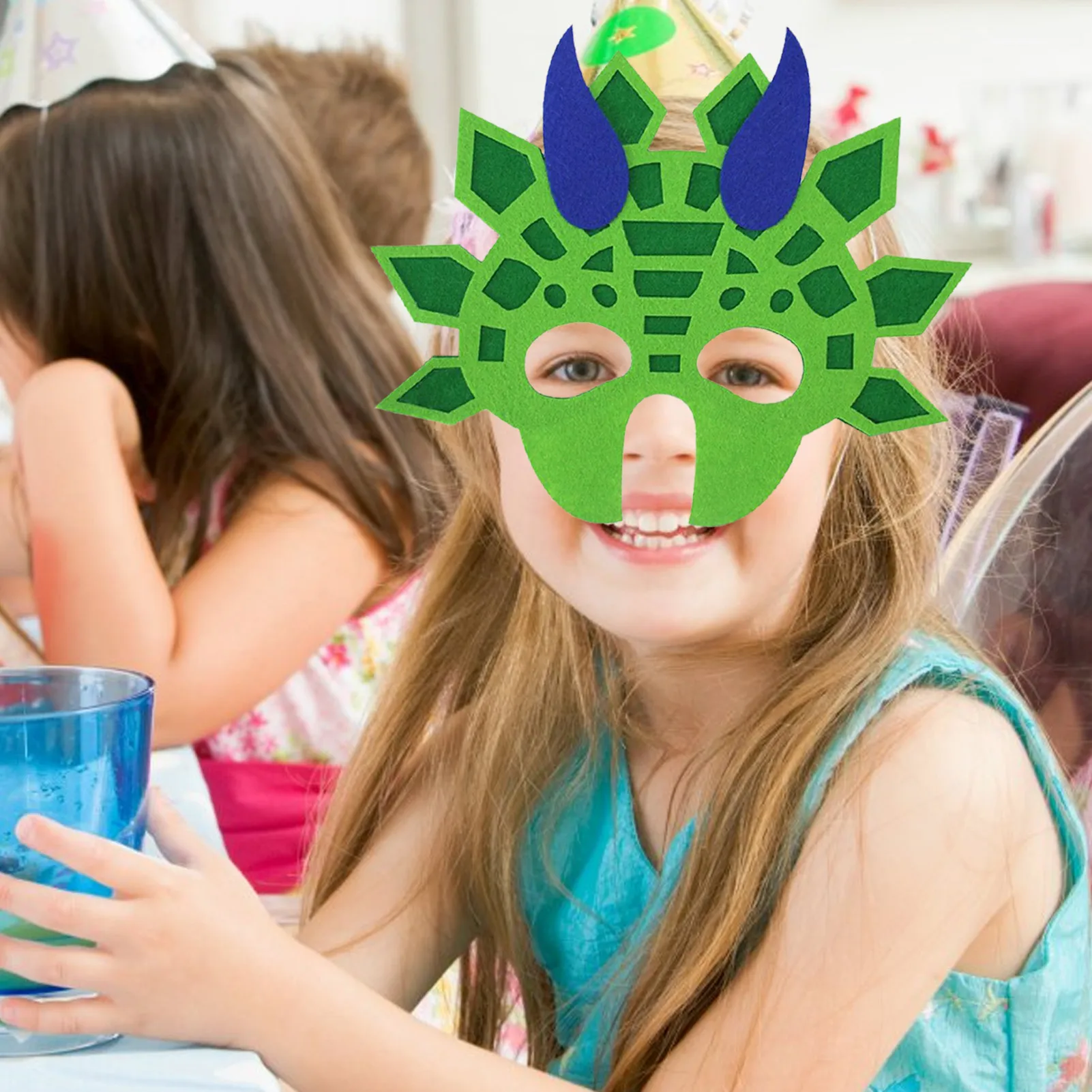 

Dinosaur Decorations Masques 12Pcs Felt Dinosaur Face Covers For Kid Dinosaur Party Decorations With 12 Different Types For