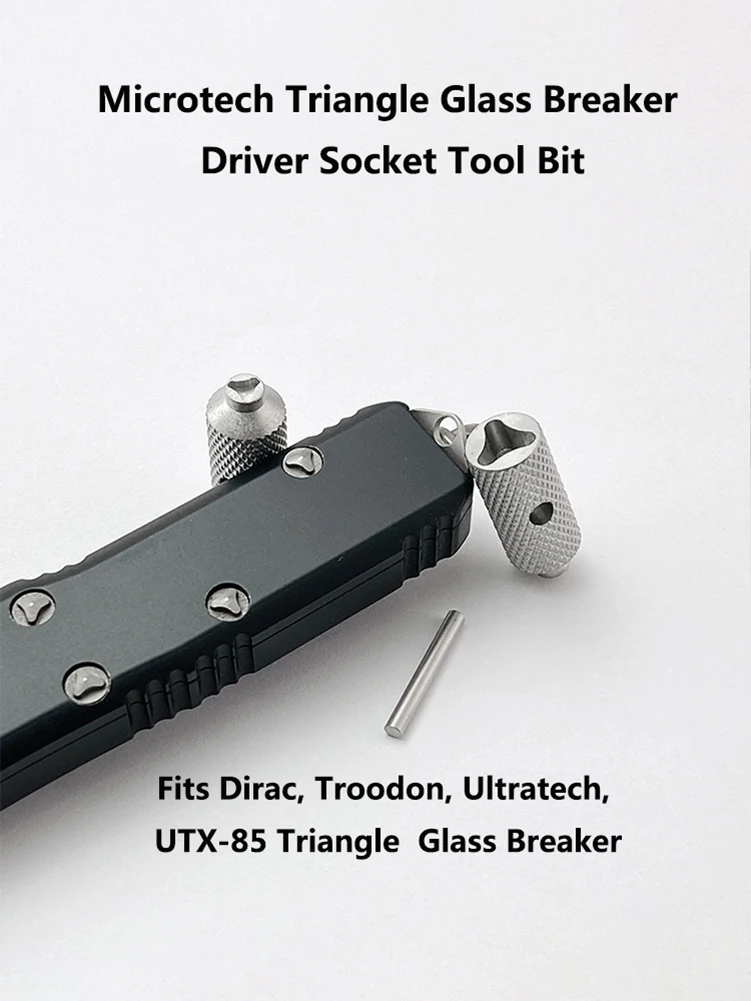 

5 Sets Knife Handle Screw Remove Tool Triangle Glass Breaker Screwdriver Spanner for Microtech Ultratech Dirac Troodon UTX-85