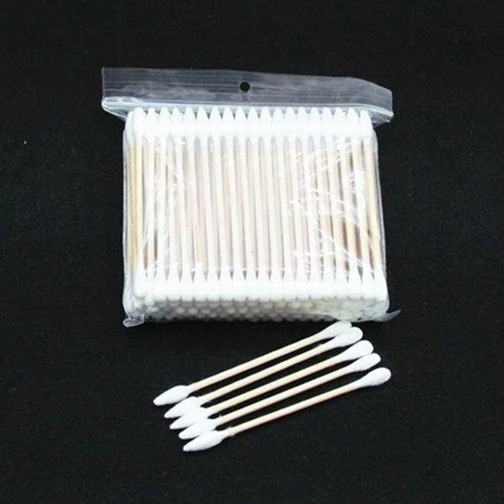 

400 Pcs Baby Cotton Buds Applicator Makeup Tool Swab Multifunction Swabs Bamboo