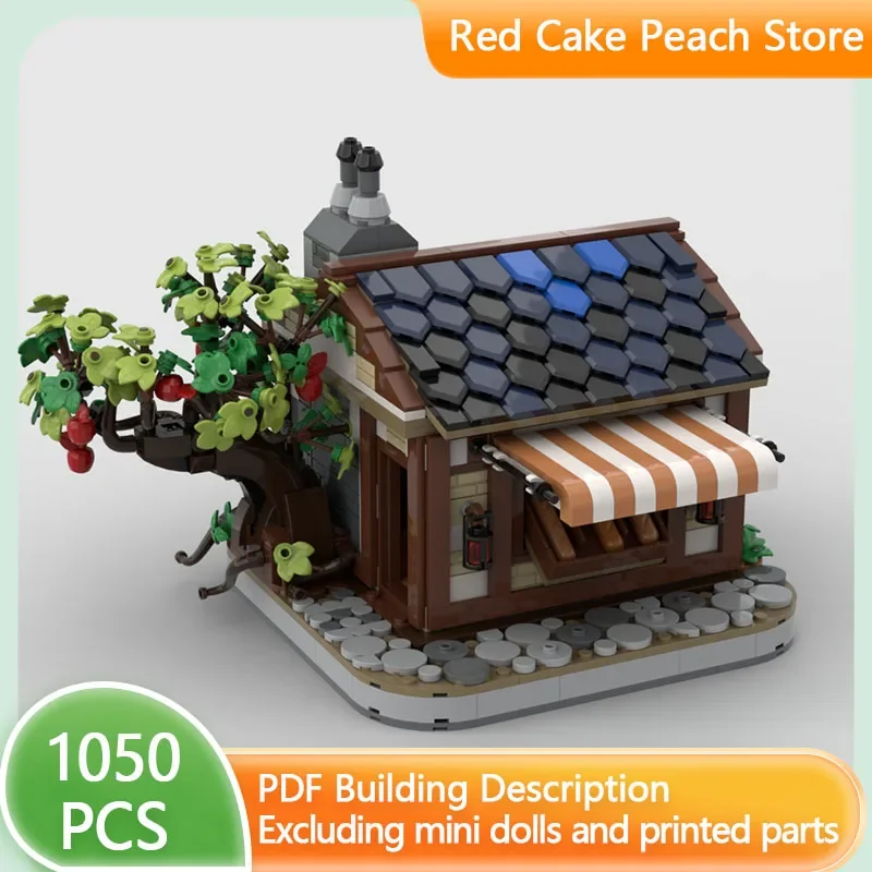 Модель средневекового замка MOC строительные блоки пекарня на улице модульные