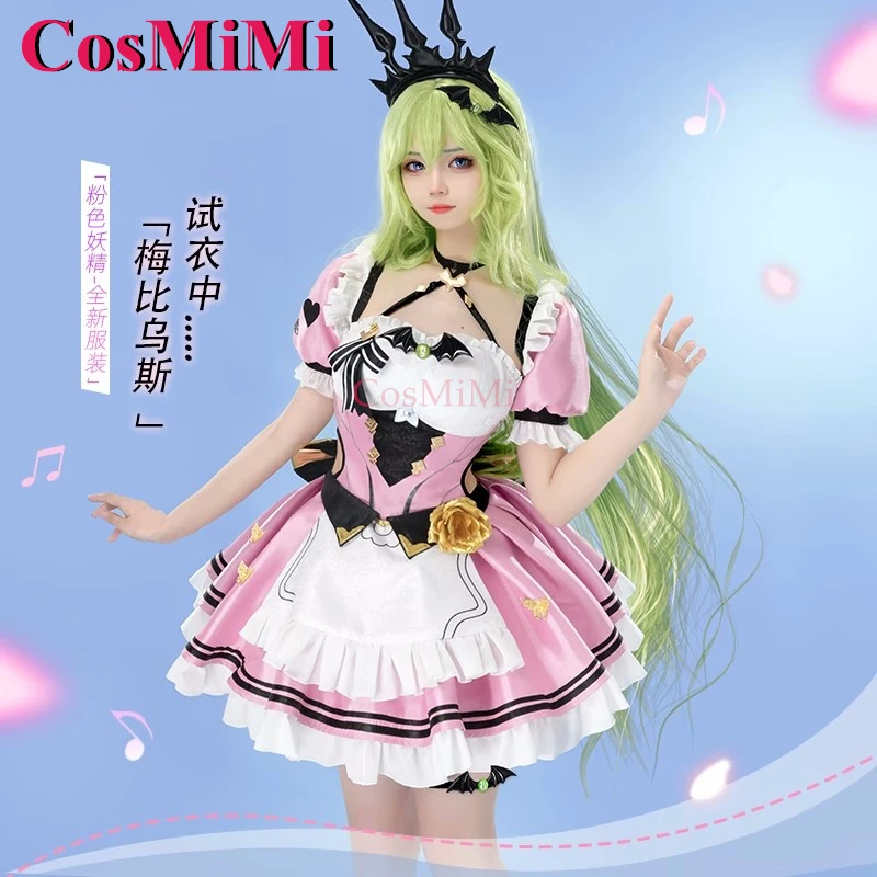 CosMiMi Mobius Косплей Игра Honkai Impact 3 костюм великолепное розовое платье горничной в