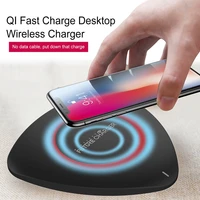 kd02 qi ultra thin desktop wireless fast charger with led indicator usb interface for smart mobile phone fast charge