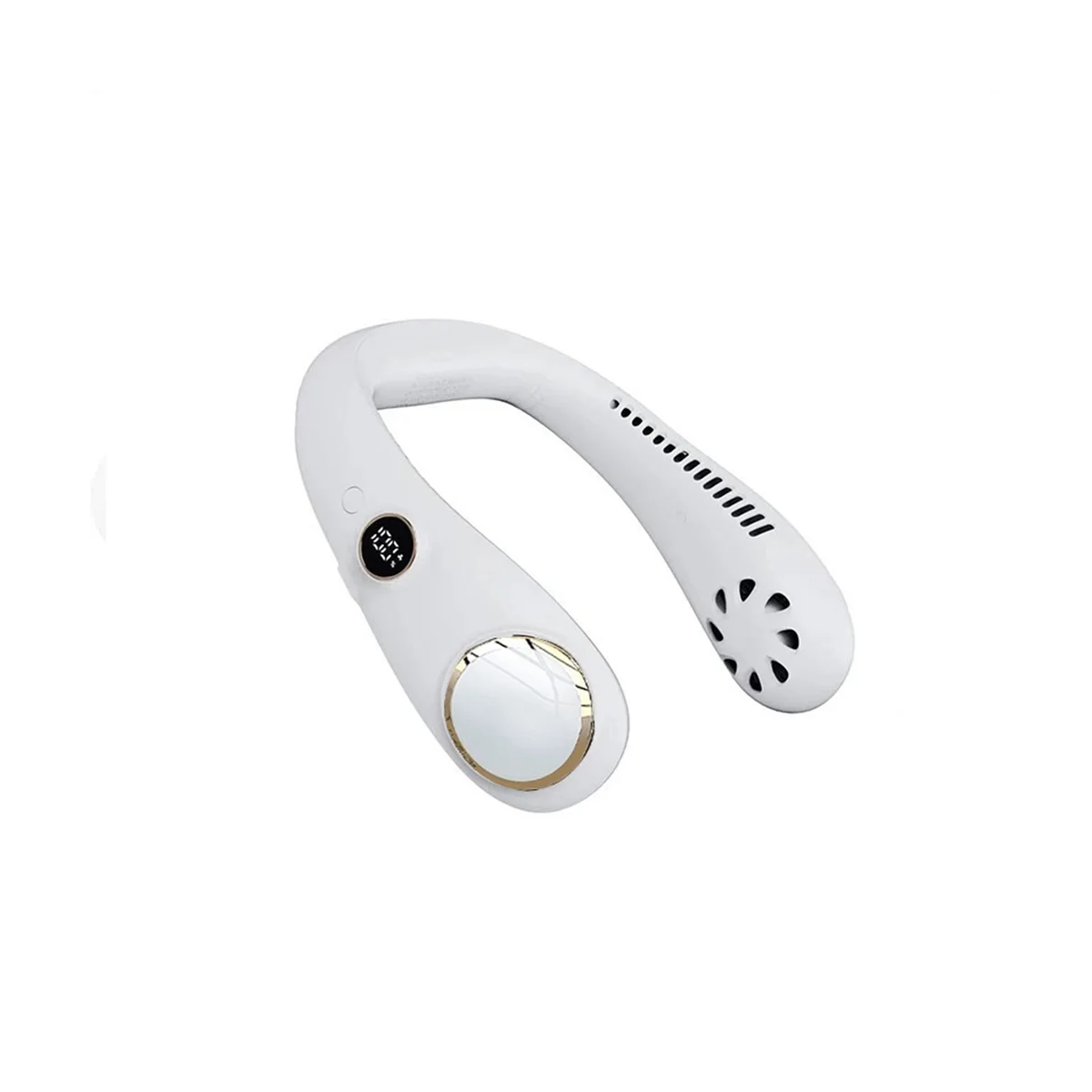 

Fans Portable Mini Hanging Neck Fan Digital Display Power Ventilador Bladeless Neckband Fan Air Cooler Fans