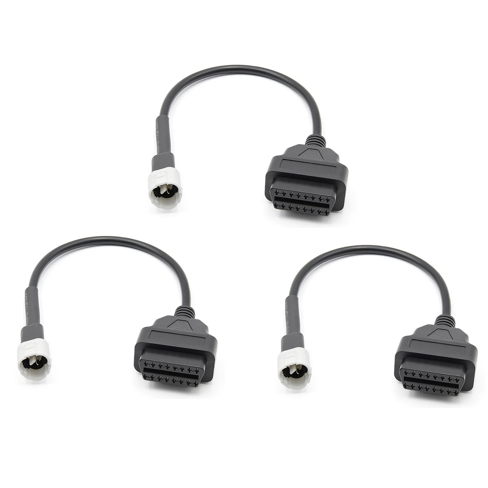 

3X OBD Motorcycle Cable for Yamaha 3 Pin Plug Cable Diagnostic Cable 3Pin to OBD2 16 Pin Adapter