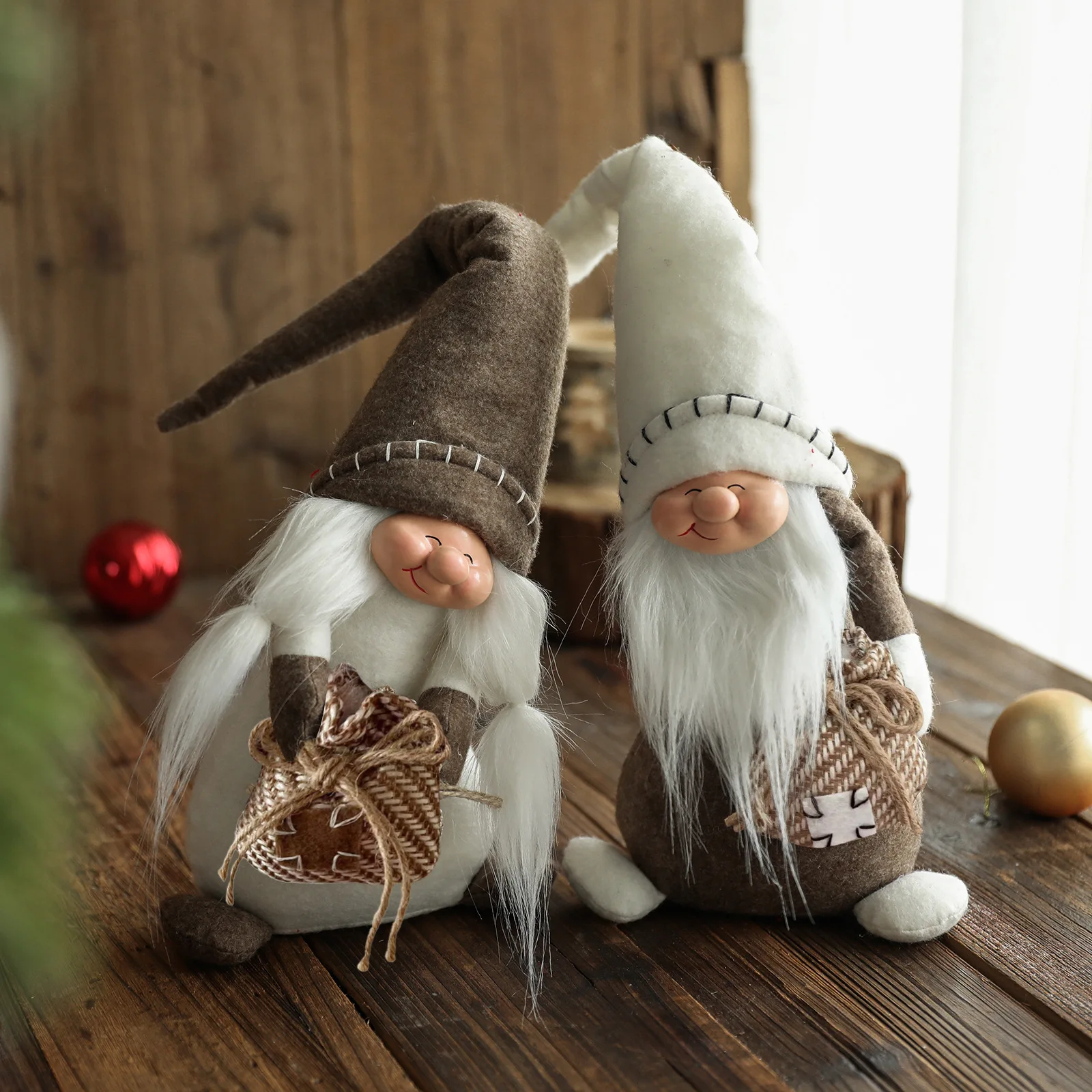 Ation Swedish Gnome Plush Ornament Tomte Santa Elf Dwarf Doll For Thanksgiving Christmas Decorations