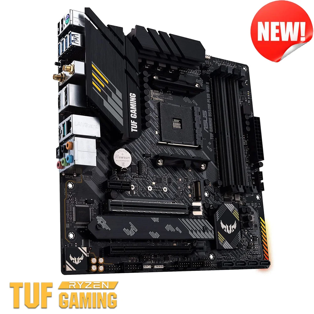 Asus TUF GAMING B550M-PLUS WIFI II B550 с комплектом материнской платы Ryzen 7 3700X PCI-E 4 0 DDR4 128 ГБ