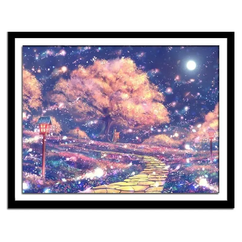 Diamond Painting Children's Cartoon Dreamy Starry Sky Aestheticism Home Decor Round Embroidery Mosaic Wall Art