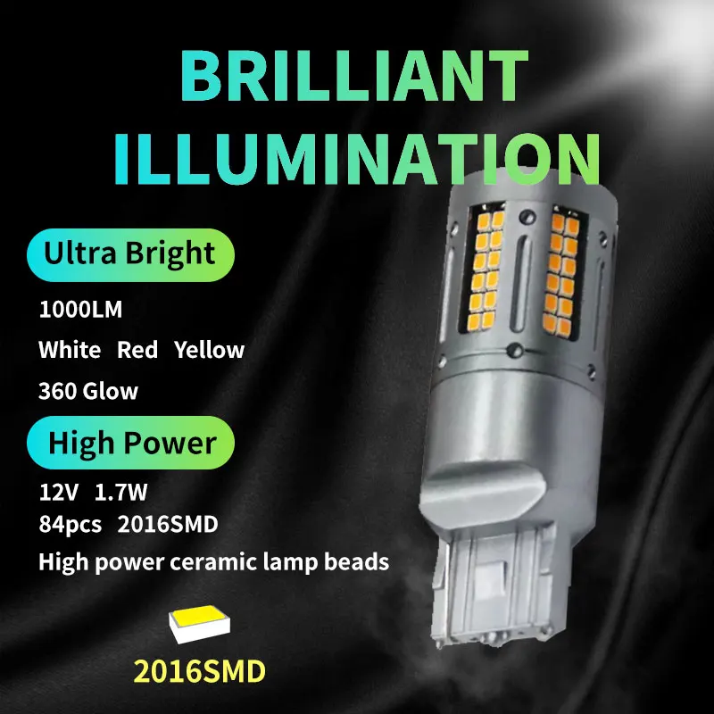 Автомобильные Светодиодные Лампы Canbus 2 Шт. 84smd 1156 Ba15s P21w 1157 Bay15d — Задние Фонари Без