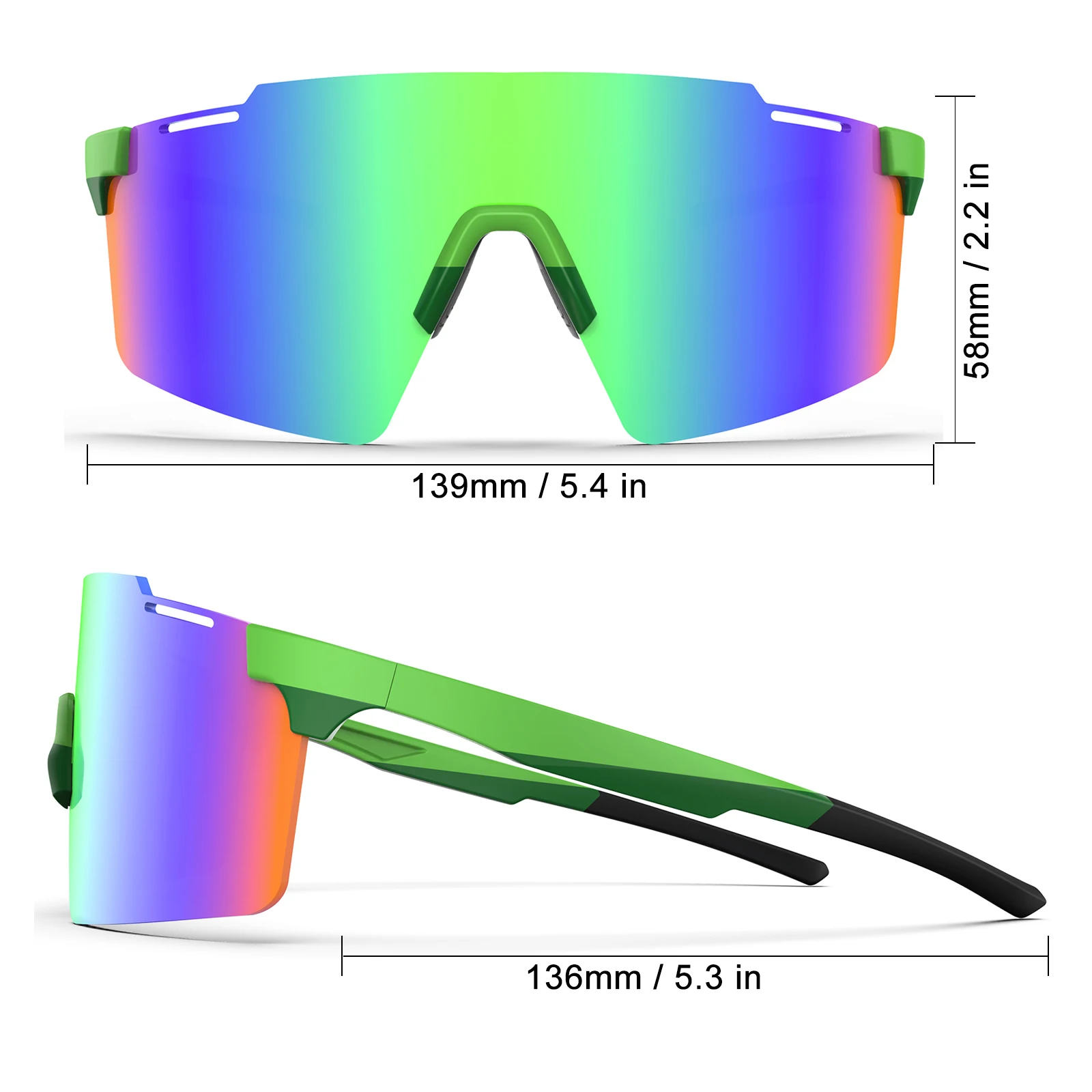 Поляризованные велосипедные очки для мужчин и женщин солнцезащитные спорта на