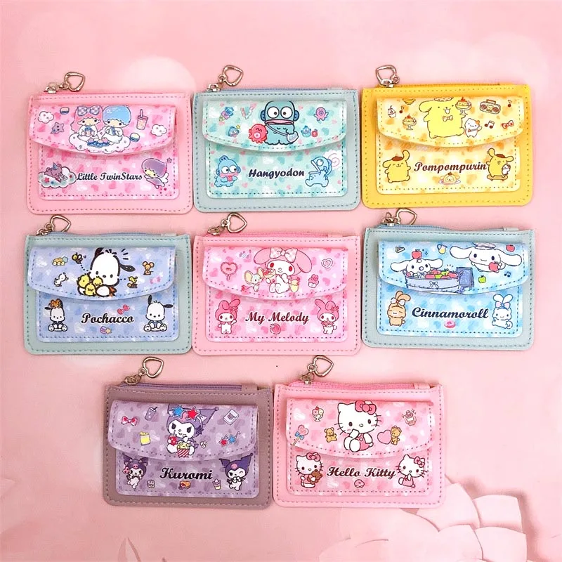8 шт./лот Sanrio Melody Kuromi Kitty пенал милый Hangyodon Pochacco портмоне держатель для карт