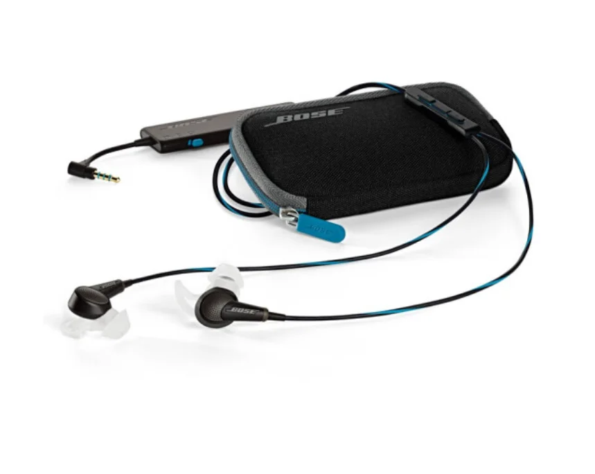 original bose quietcomfort 20 qc20 in ear noise cancelling earphones deep bass sport headset with mic for ipodiphoneandroid free global shipping