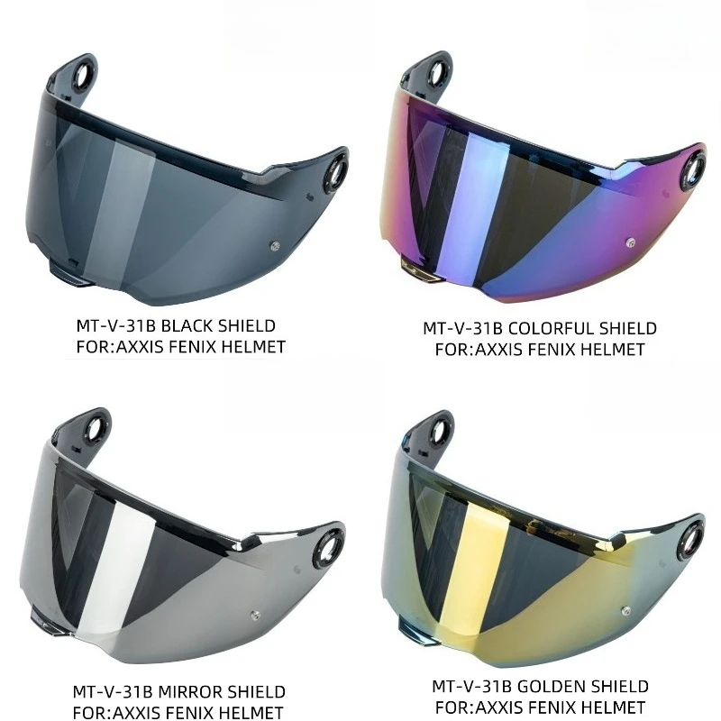 Фото Визор MT-V-31B для шлема AXXIS FENIX, анти-UV, пылезащитный, аксессуар для шлема, солнцезащитные очки №1