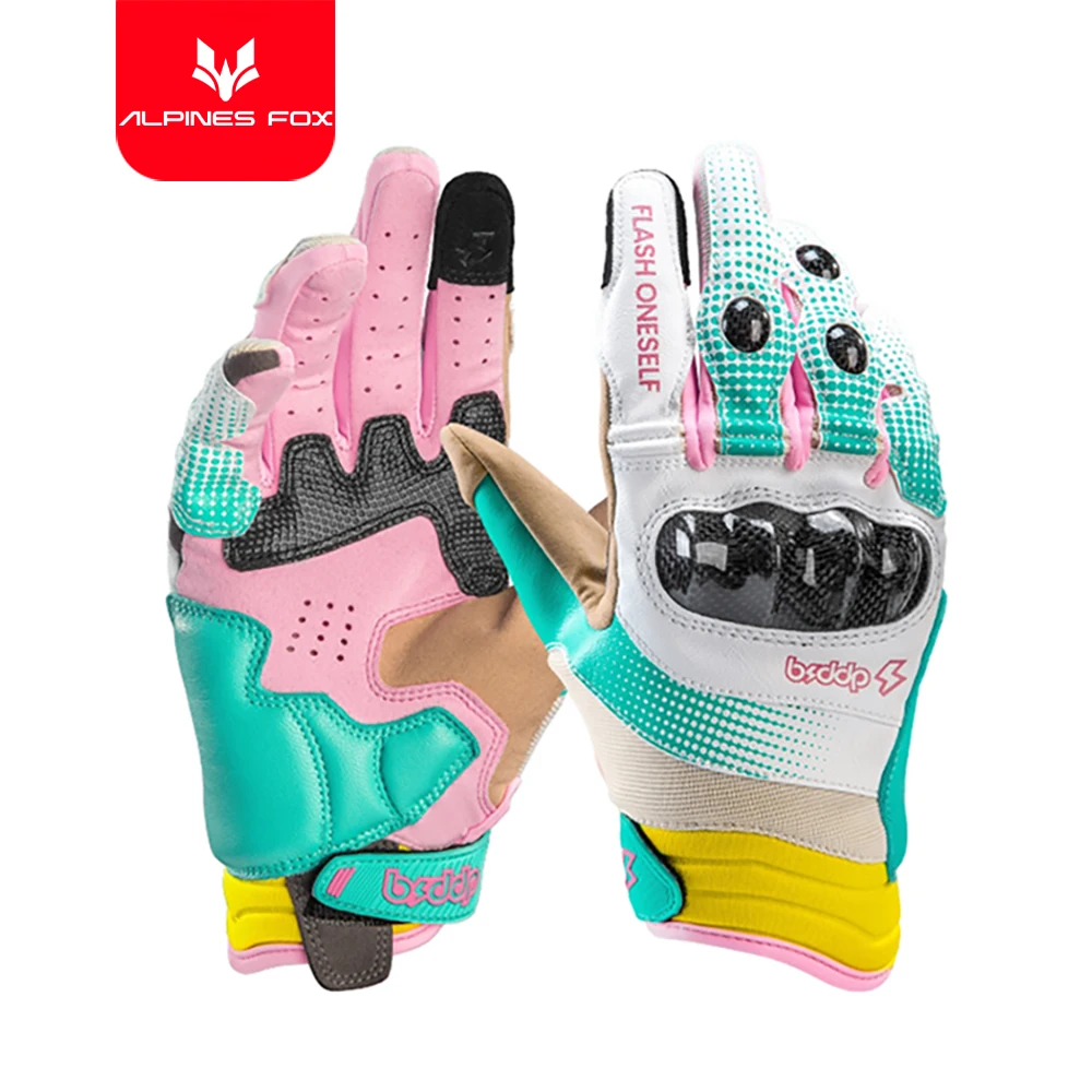 Мотоциклетные Перчатки из углеродного волокна женские перчатки натуральной