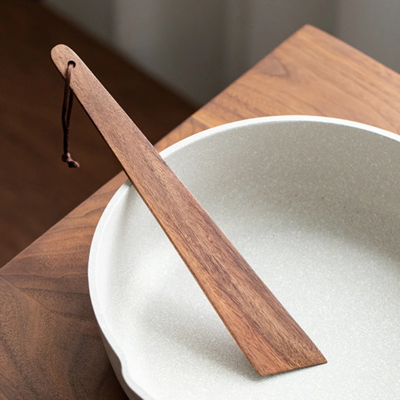 

Wooden spatula teak wood spatula non-stick pan special cooking hung household wooden outdoor portable real wooden spatula