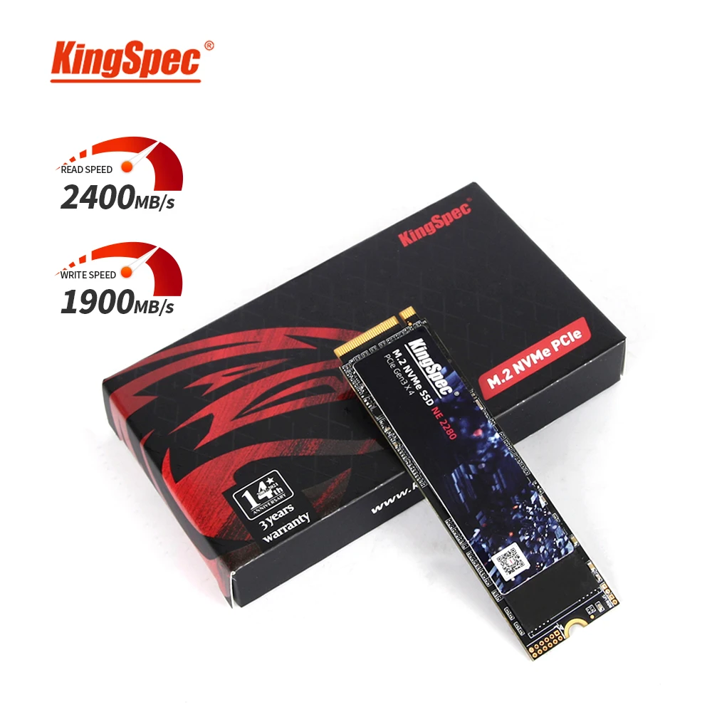 Внутренний Жесткий Диск KingSpec SSD M2 NVME PCIe3.0 512 ГБ 1 ТБ Высокоскоростная Флэш-память TLC