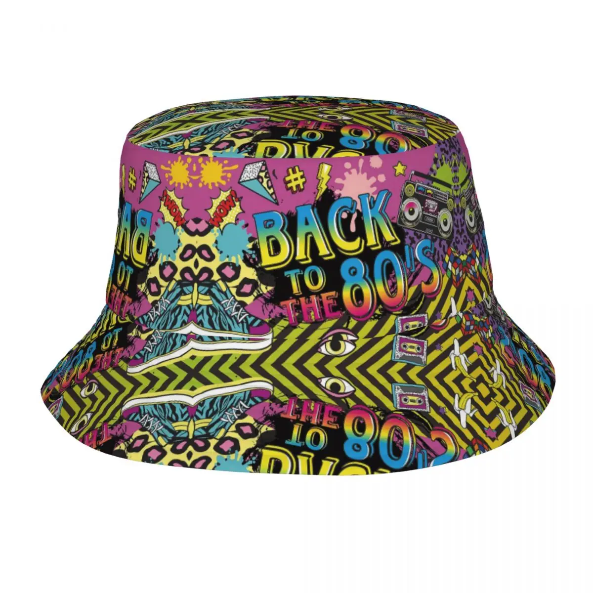 

Панама в стиле ретро 80-х для женщин, летняя дорожная Солнцезащитная шляпа, уличная Складная шапка для пеших прогулок, рыбалки, Боб
