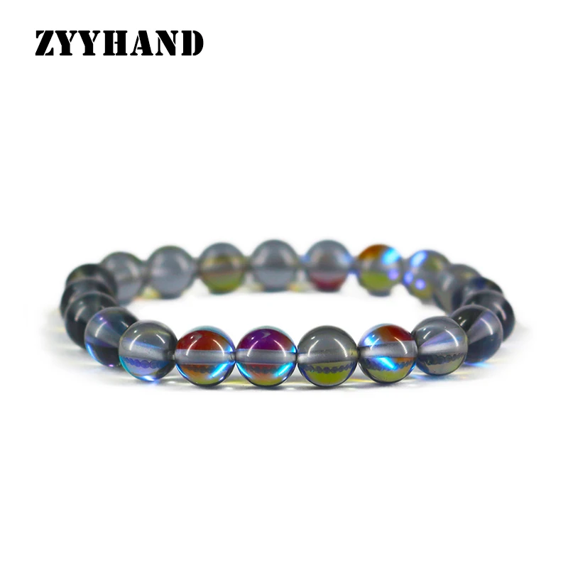 

Женский браслет с лунным камнем, 8 мм, 10 мм, эластичная веревка, Изящные Ювелирные изделия для свадебной вечеринки для девочек, на заказ, FYBT065