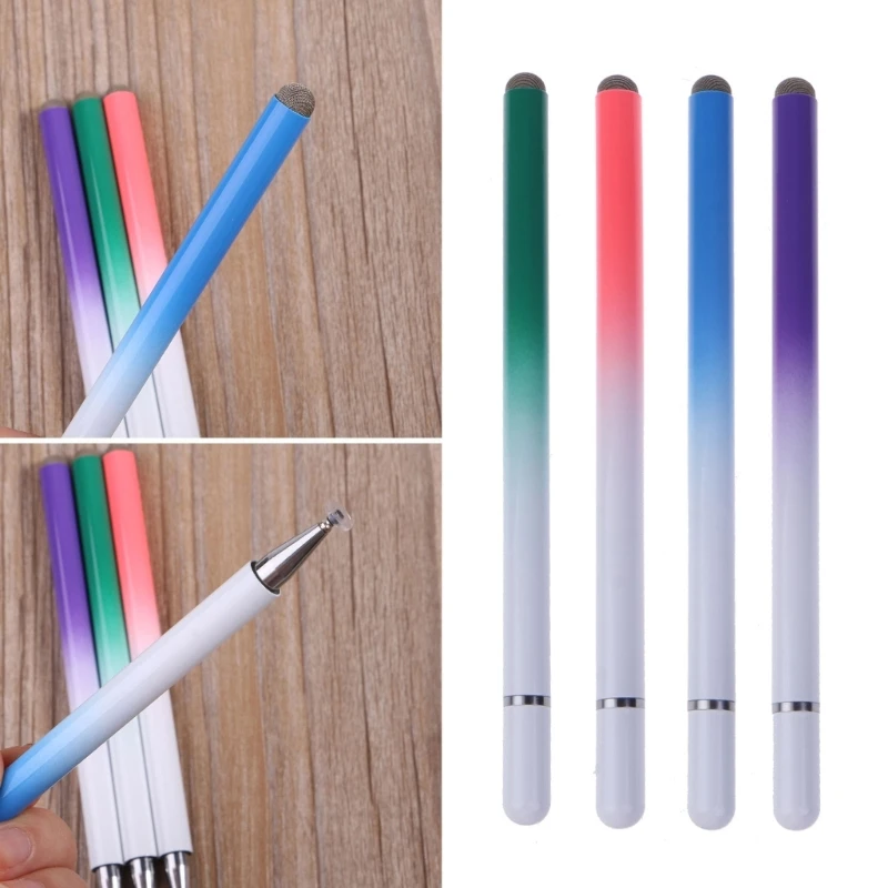 

Емкостный наконечник стилуса и салфетка для головки 2 в 1 высокочувствительный и точный универсальный для сенсорных экранов Рисование K1KF