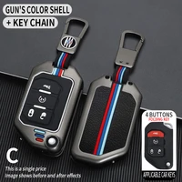 alloy 2 3 4 buttons car key case cover for jeep wrangler jl tj gladiator jt 2018 2019 remote keyless covers bag car accessories