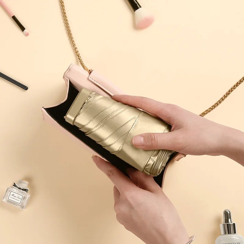 

Mini Umbrella, Women Pocket Sunscreen UV Protection Sunshade