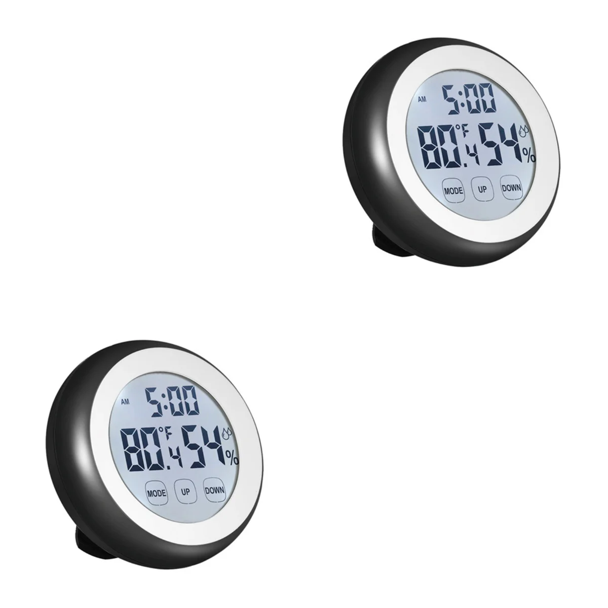 

2x Digital Thermo- Meter Humidity Outdoor Thermo- Meter Thermo Hygrometer Humidity Reader Eletronic Hygrometer